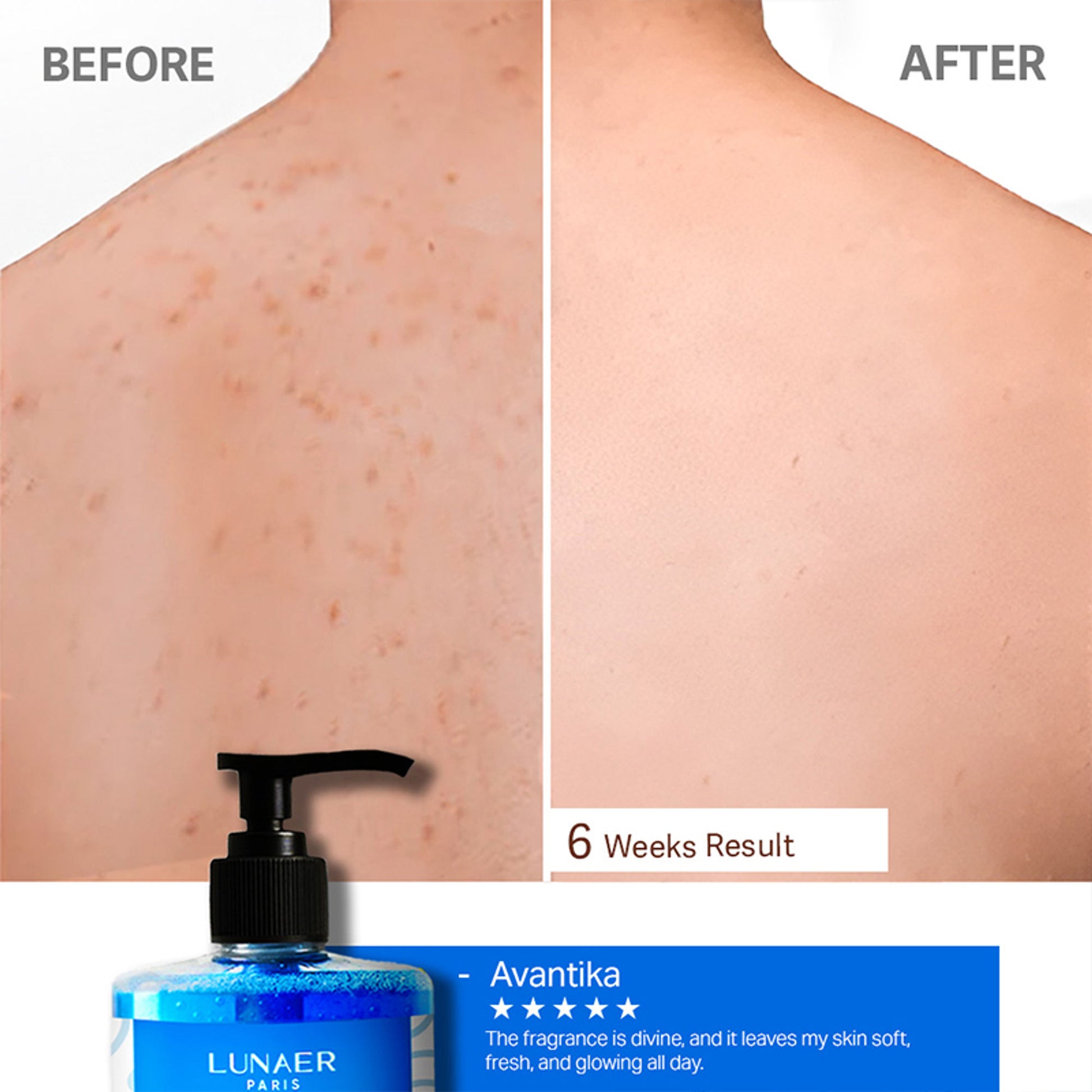 LUNAER Oud Refreshing Foaming & Exfoliating Shower Gel