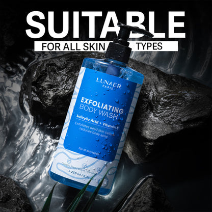 LUNAER Oud Refreshing Foaming & Exfoliating Shower Gel