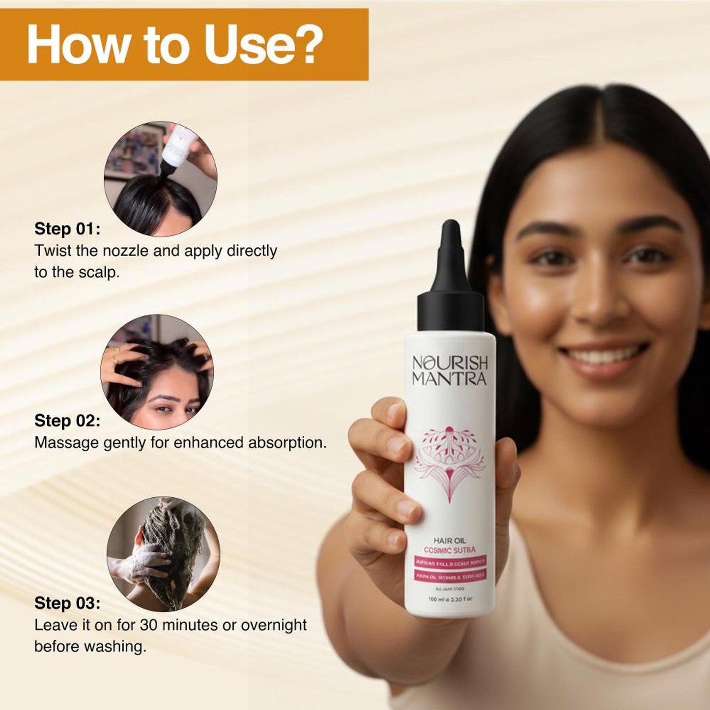 Nourish Mantra Cosmic Sutra Hair Oil for Hairfall Control and Stress Relief
