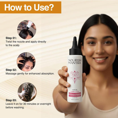 Nourish Mantra Cosmic Sutra Hair Oil for Hairfall Control and Stress Relief