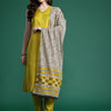 Dhiyona IE Solid Regular Kurta with Trousers & Dupatta