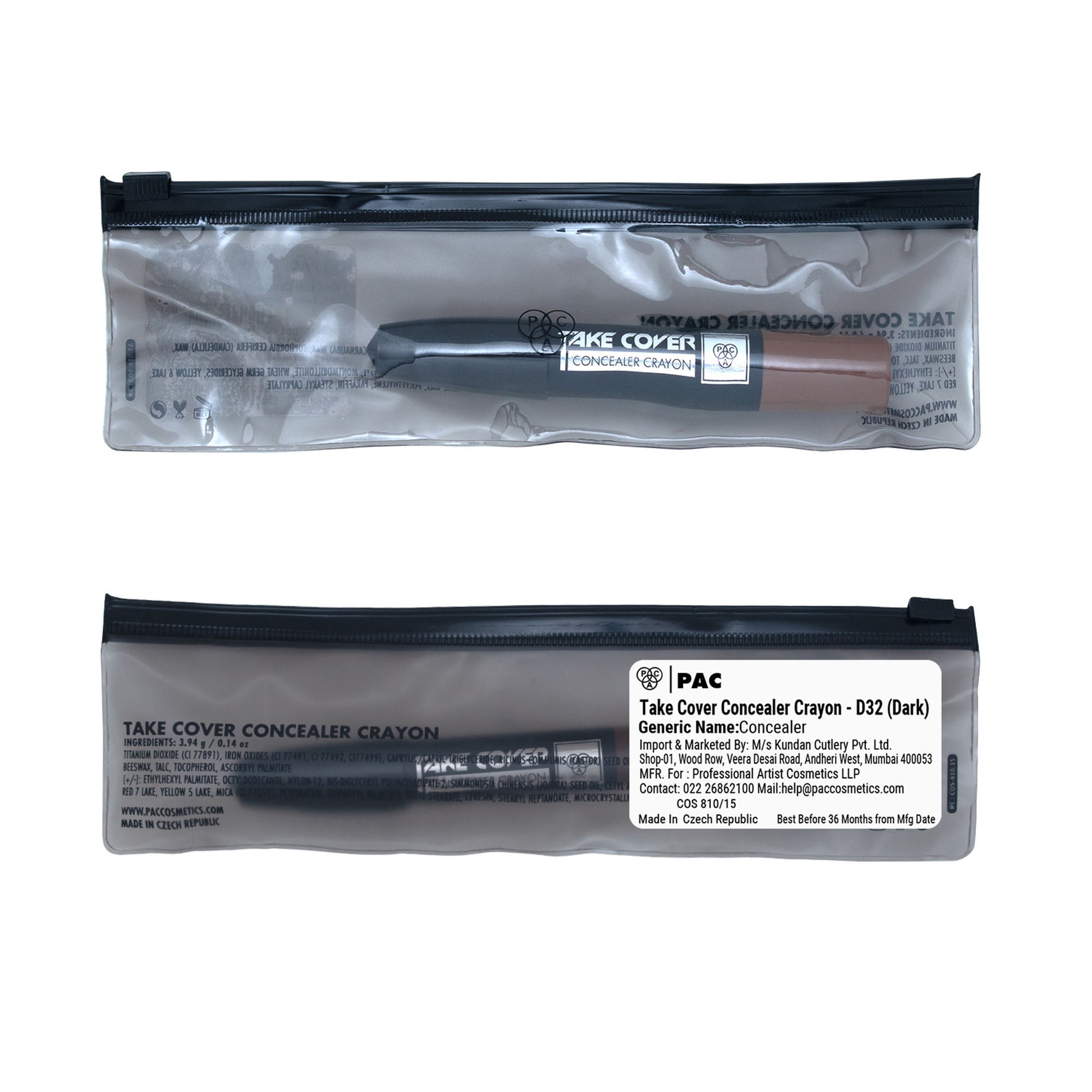 PAC Take Cover Concealer Crayon - D32 Dark