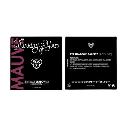 PAC Luxe Shadowbox X9 Thinking Of You (Mauve) - Buttery Formula Longwearing Rich Pigment & Payoff