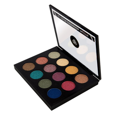 PAC Eyeshadow X12 Unforgettable Touch - Ultra Pigmented Shimmers Super Blendable Buttery Texture