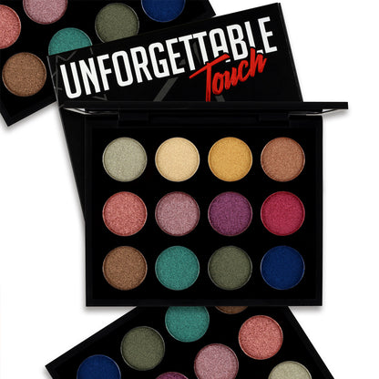 PAC Eyeshadow X12 Unforgettable Touch - Ultra Pigmented Shimmers Super Blendable Buttery Texture