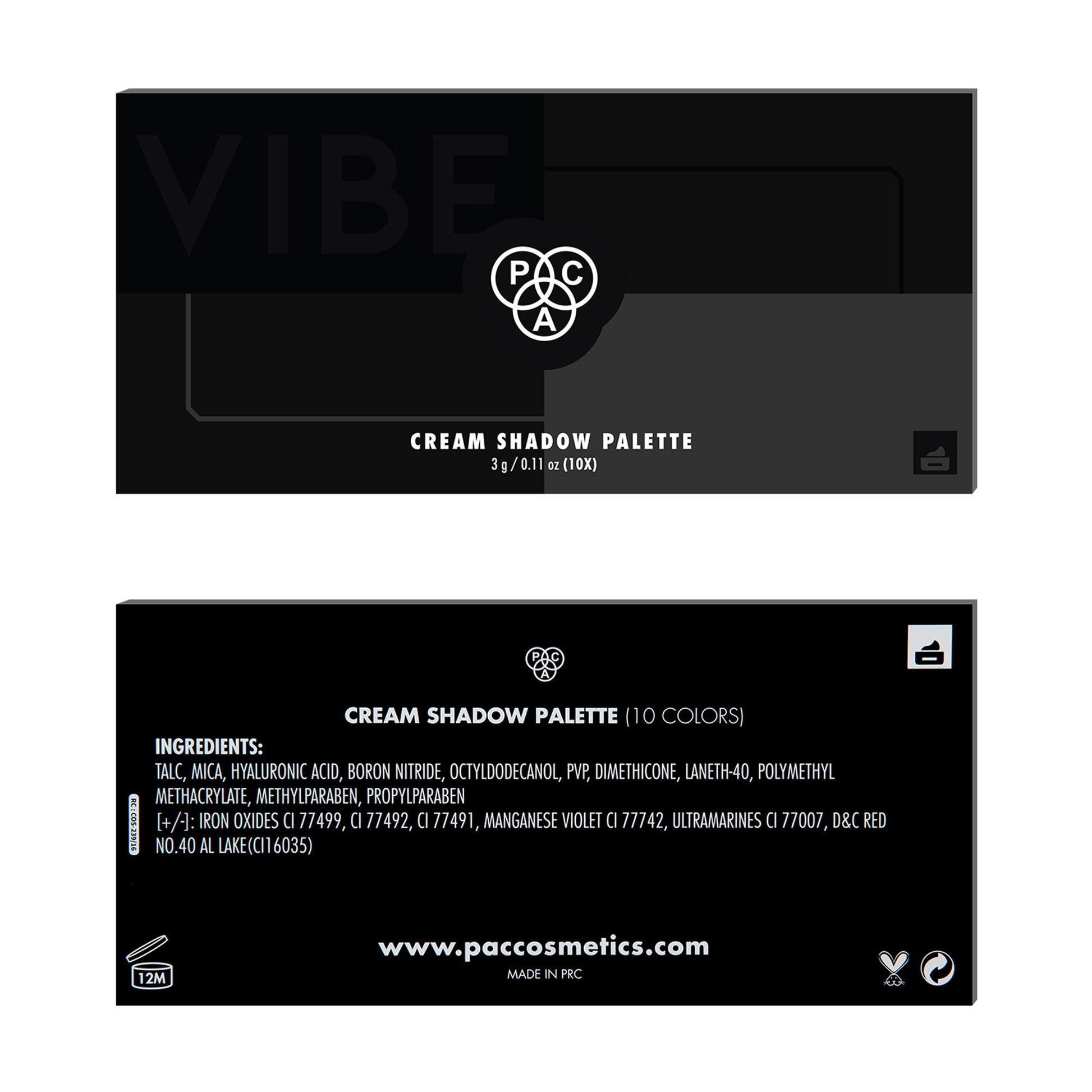 PAC Vibe Cream Eyeshadow X10 - 01