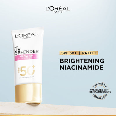 L'Oreal Paris UV Defender Serum Protector Sunscreen With SPF 50 PA+++ - Bright and Clear