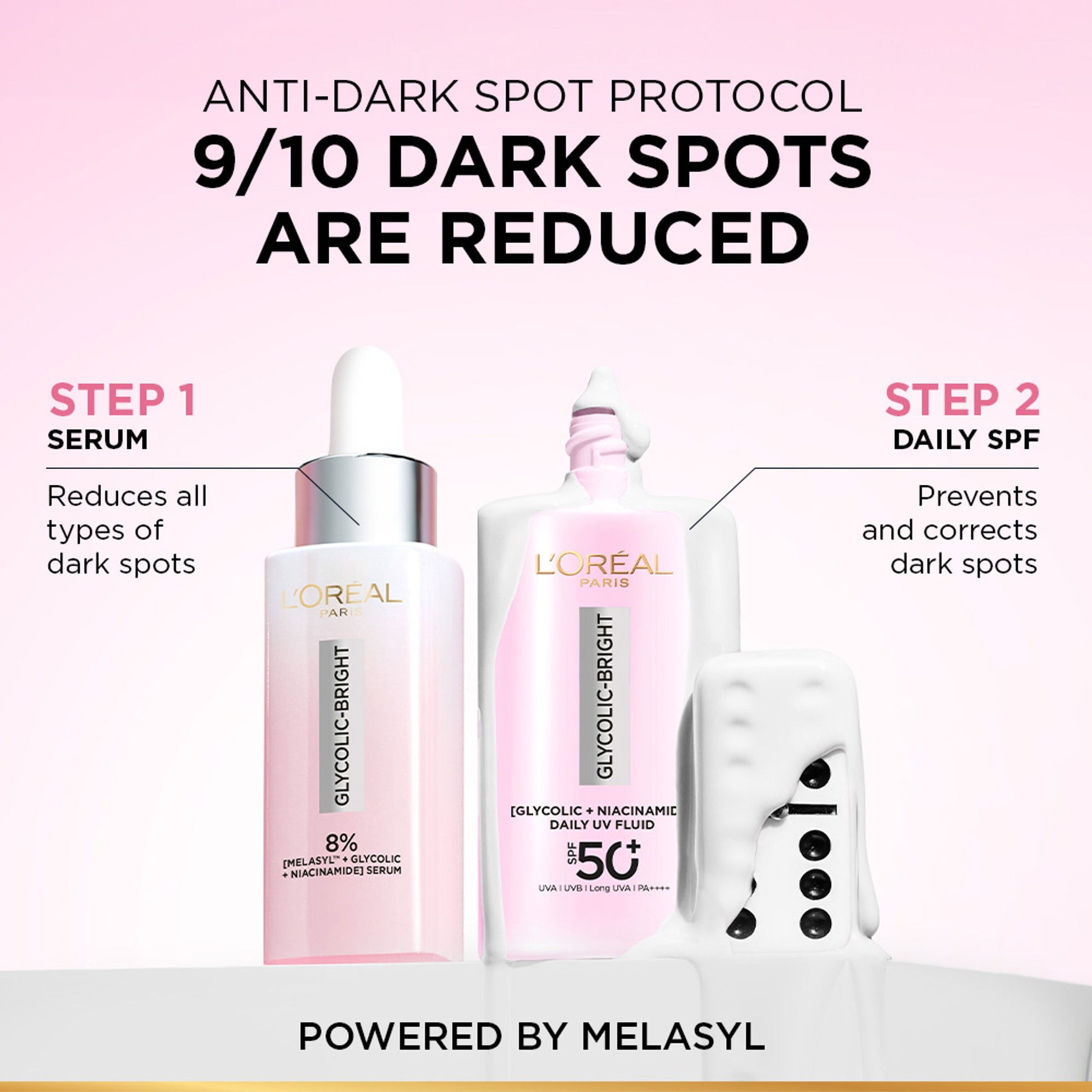 L'Oreal Paris Glycolic-Bright UV Fluid SPF 50+ PA++++ Anti-Dark Spot Fluid Sunscreen