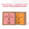 Nat Habit Fresh Brightening Milk Rosehip and Healing Turmeric Oats Soaps