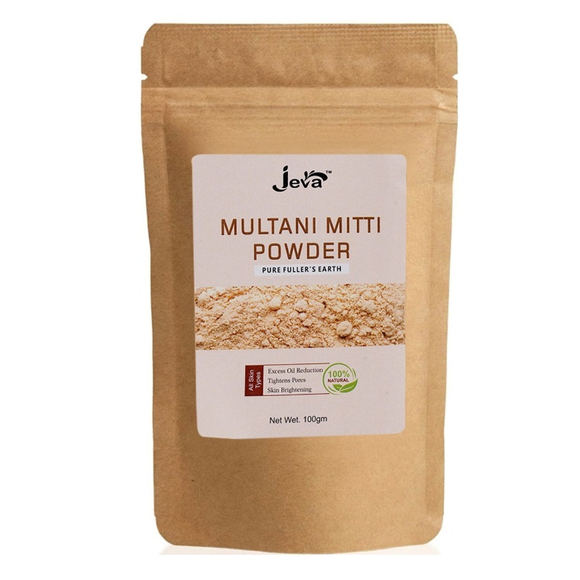 Jeva Multani Mitti Powder Face Pack - Deep Cleansing & Oil Control