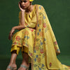 Dhiyona VA Women'sFloral Embroidered Sequinned Chanderi Silk Kurta with Trousers & Dupatta