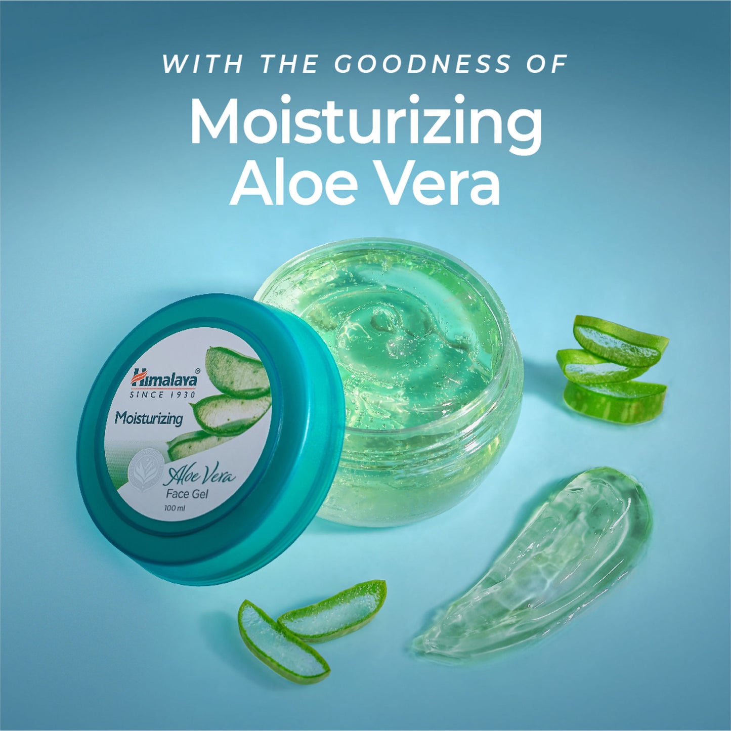 Himalaya Moisturizing Aloe Vera Face Gel with Pure Aloe Vera & Vitamin C for Soft Supple Skin