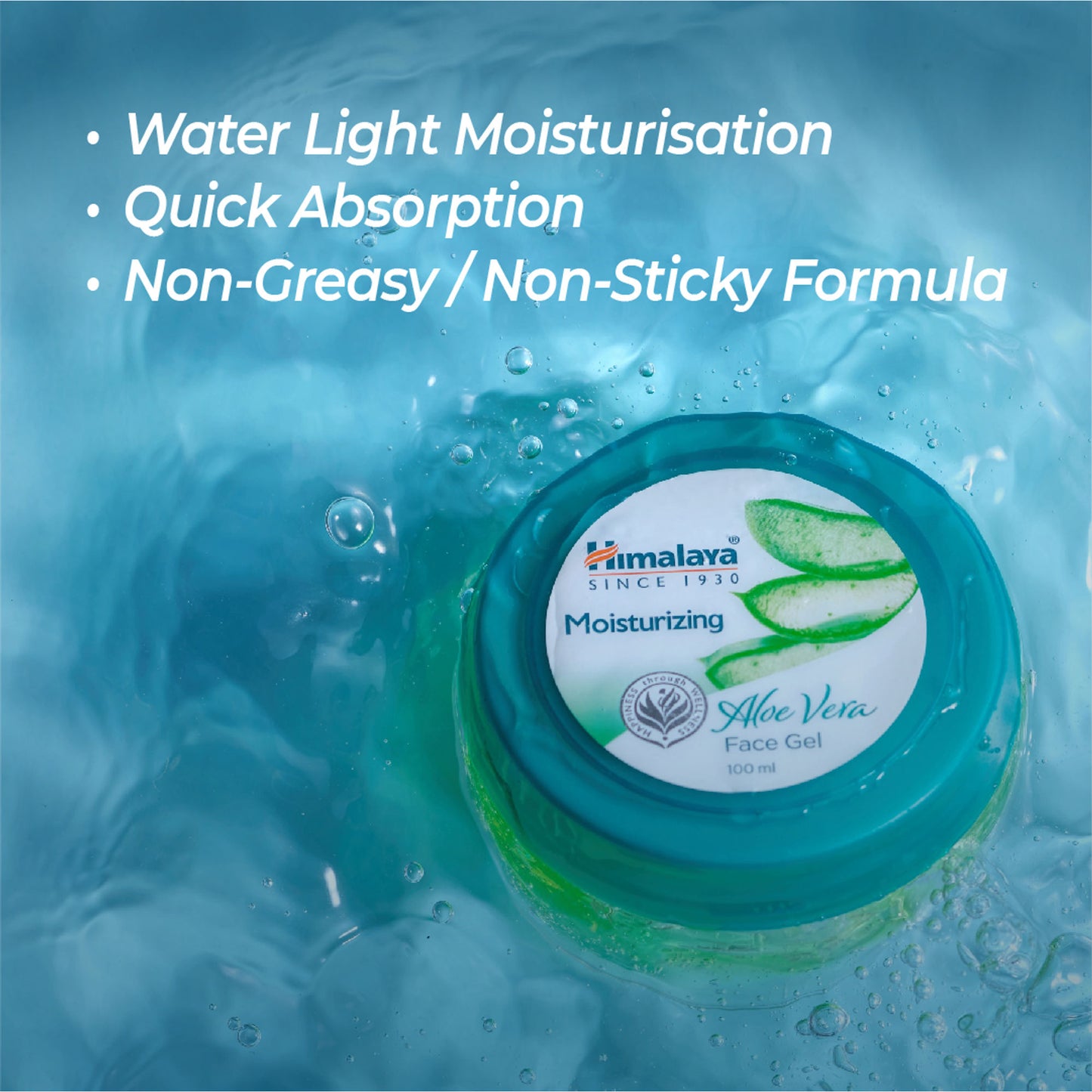 Himalaya Moisturizing Aloe Vera Face Gel with Pure Aloe Vera & Vitamin C for Soft Supple Skin