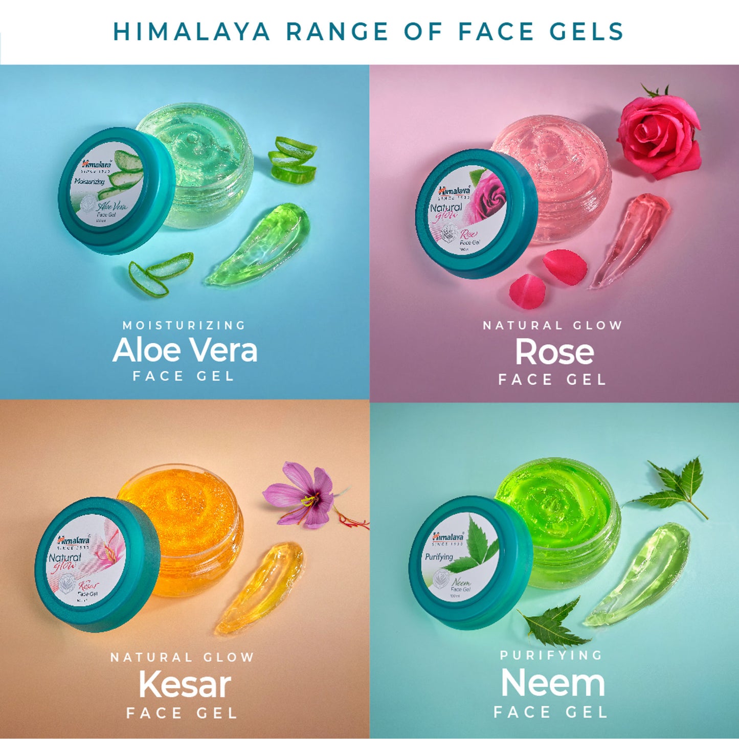 Himalaya Moisturizing Aloe Vera Face Gel with Pure Aloe Vera & Vitamin C for Soft Supple Skin