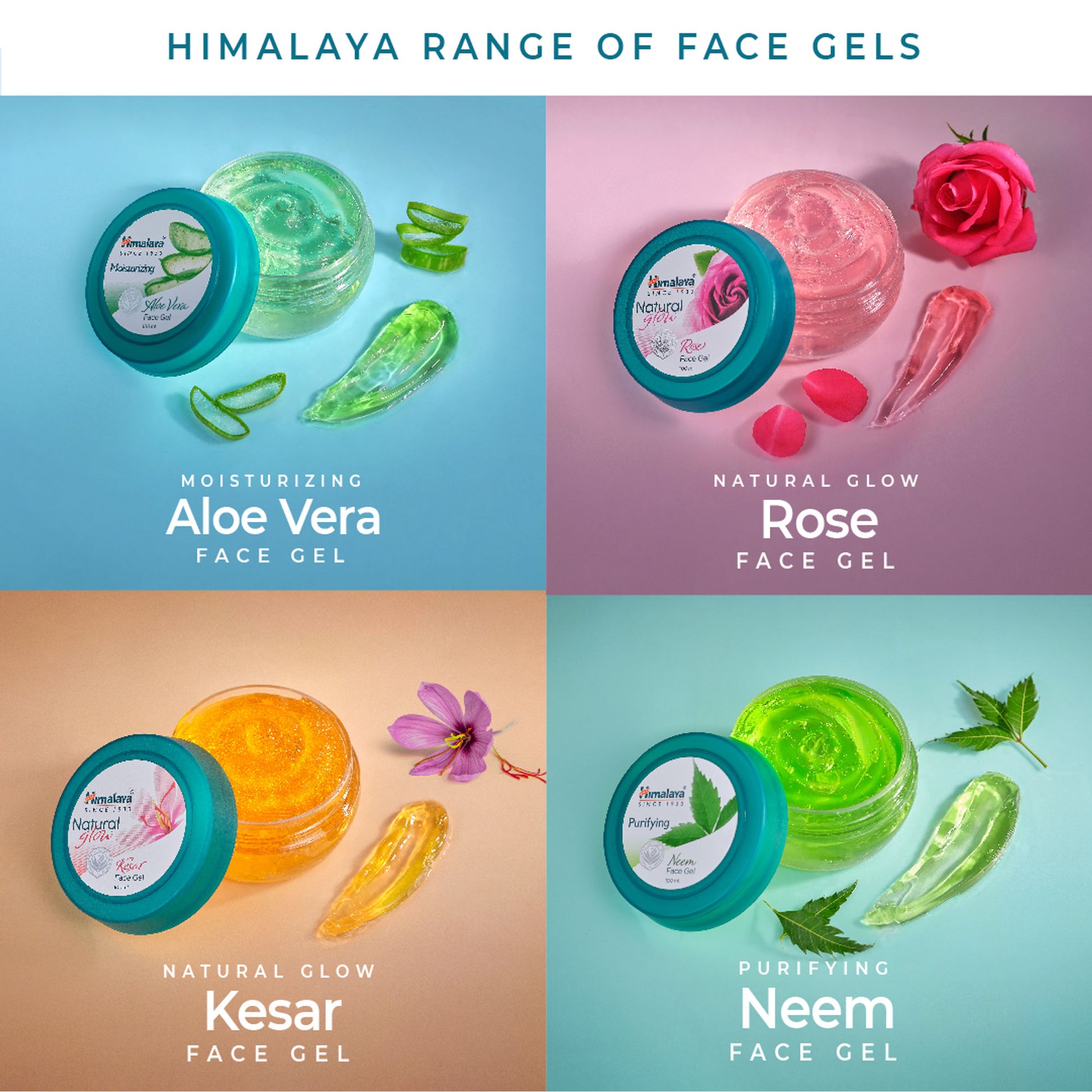 Himalaya Moisturizing Aloe Vera Face Gel with Pure Aloe Vera & Vitamin C for Soft Supple Skin