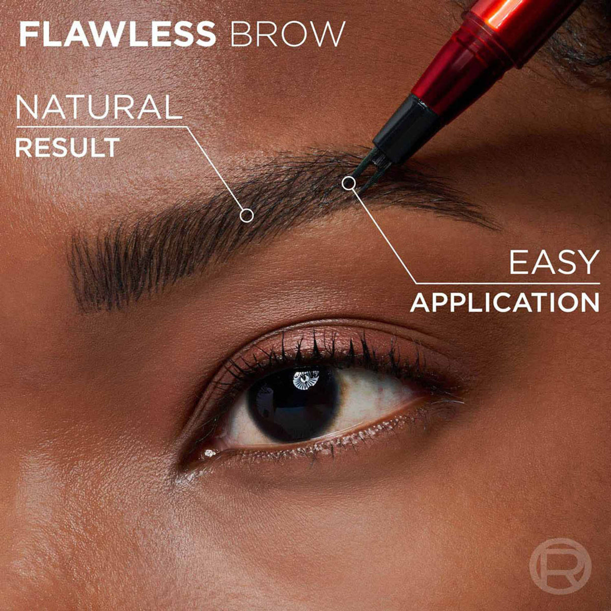 L'Oreal Paris Infaillible Faux Brow eyebrow pen in Dark Brunette for natural, full-looking eyebrows with precise application.