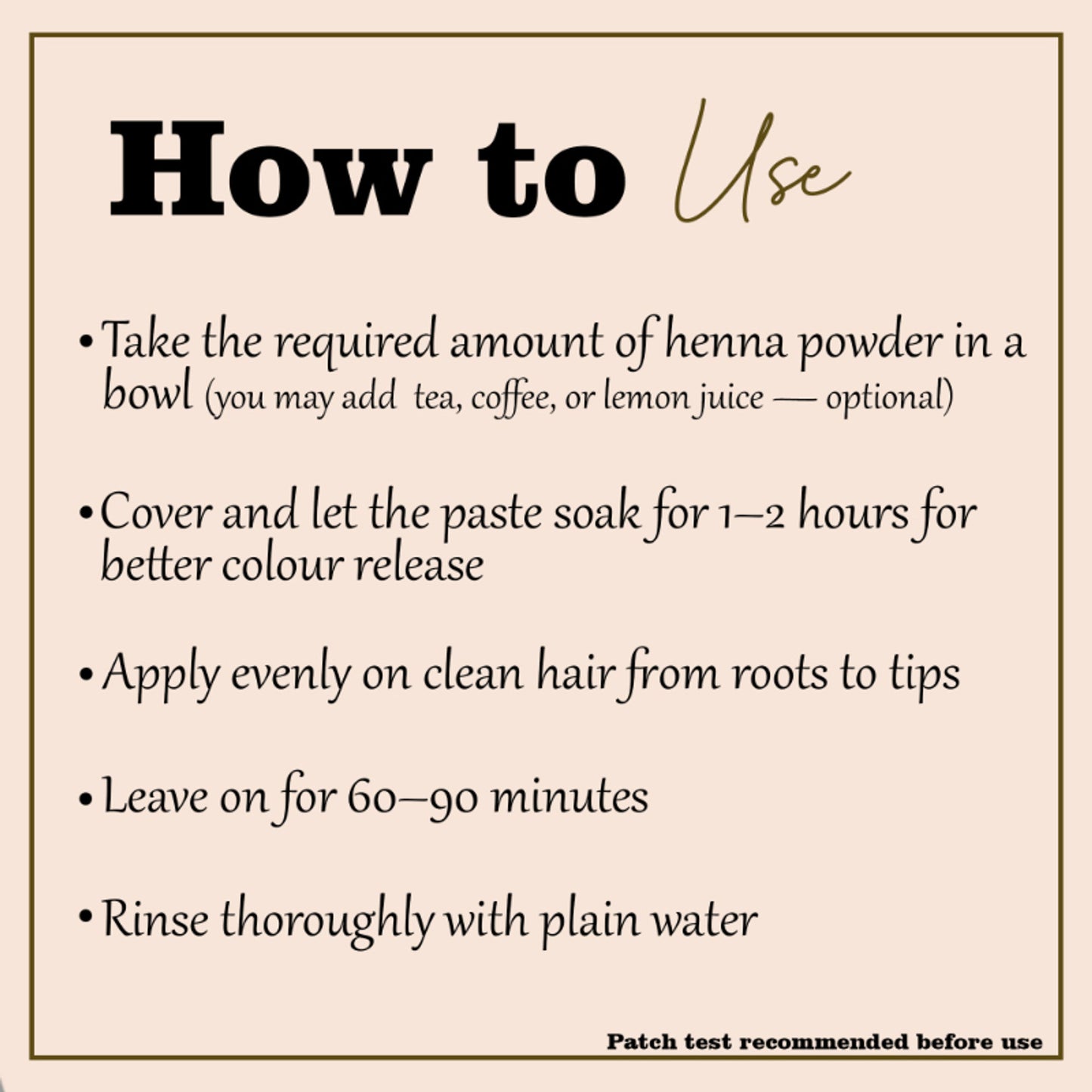 Minature Dark Brown Henna Powder With Herbs