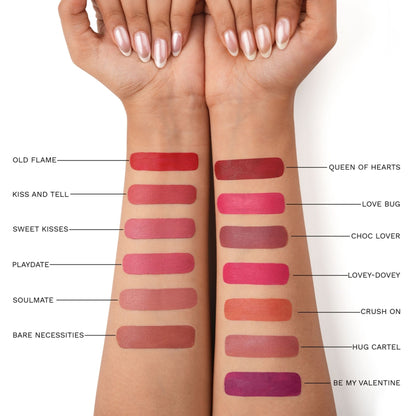 PAC XOXO Lip Crayon - Highly Pigmented, One Swipe Payoff, Comfortable Matte, 12 Wear - Playdate