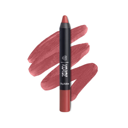 PAC XOXO Lip Crayon - Highly Pigmented, One Swipe Payoff, Comfortable Matte, 12 Wear - Bare Necessities