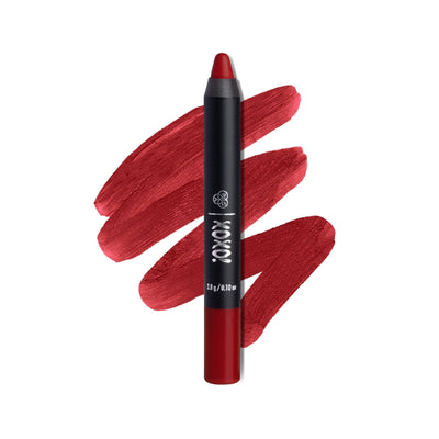 PAC XOXO Lip Crayon - Highly Pigmented, One Swipe Payoff, Comfortable Matte, 12 Wear - Queen Of Hearts