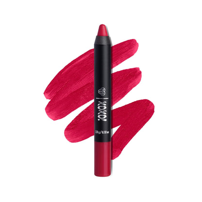 PAC XOXO Lip Crayon - Highly Pigmented, One Swipe Payoff, Comfortable Matte, 12 Wear - Love Bug