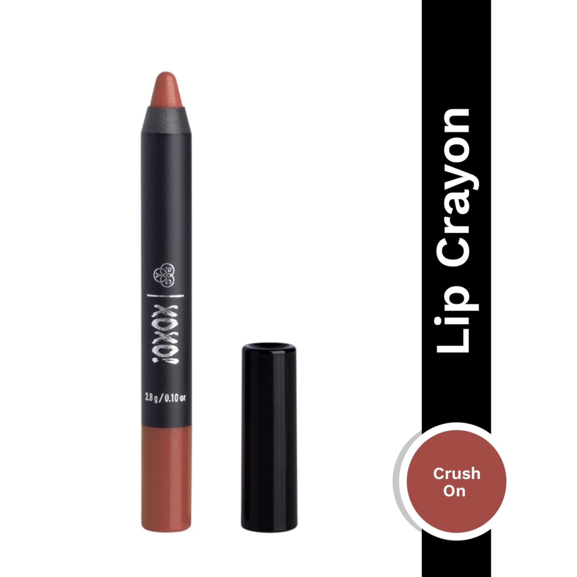 PAC XOXO Lip Crayon - Highly Pigmented, One Swipe Payoff, Comfortable Matte, 12 Wear - Crush On