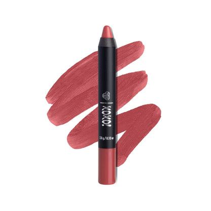 PAC XOXO Lip Crayon - Highly Pigmented, One Swipe Payoff, Comfortable Matte, 12 Wear - Hug Cartel