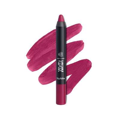 PAC XOXO Lip Crayon - Highly Pigmented, One Swipe Payoff, Comfortable Matte, 12 Wear - Be My Valentine