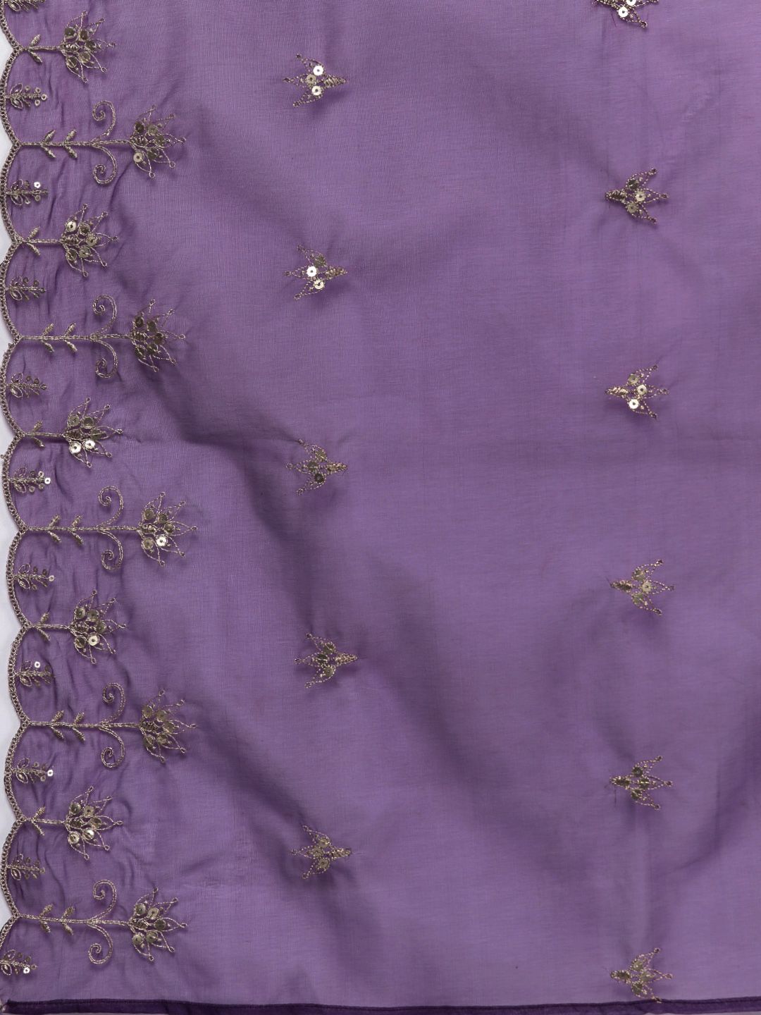 Indyancart IE Women Floral Yoke Design Regular Kurta with Trousers & With Dupatta
