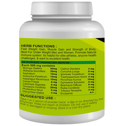 Sabates Size Vigour Weight Gain Formula Powder