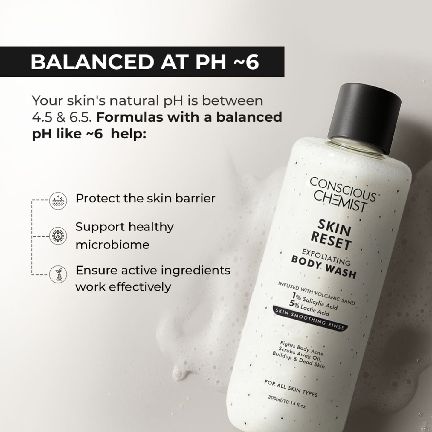 Conscious Chemist Skin Reset Exfoliating Bodywash