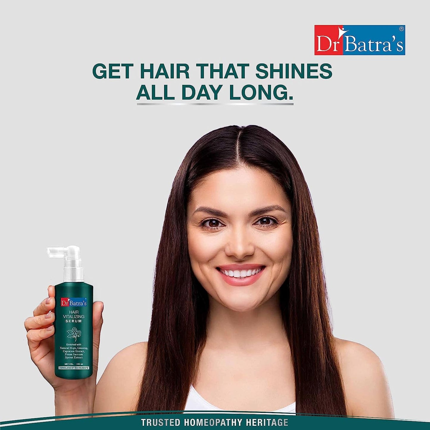 Dr Batra's Hair Vitalizing Serum,Tricologists recommended-125ml,Paraben & Sulphate-Free