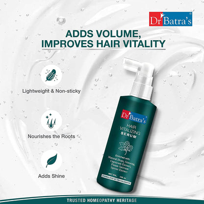 Dr Batra's Hair Vitalizing Serum,Tricologists recommended-125ml,Paraben & Sulphate-Free
