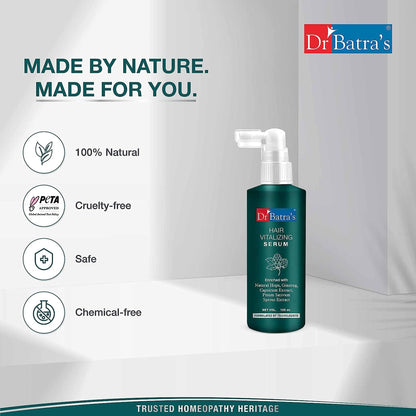 Dr Batra's Hair Vitalizing Serum,Tricologists recommended-125ml,Paraben & Sulphate-Free