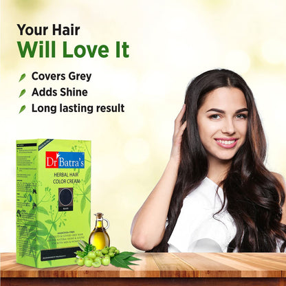 Dr.Batra's Herbal Hair Color Cream - Black