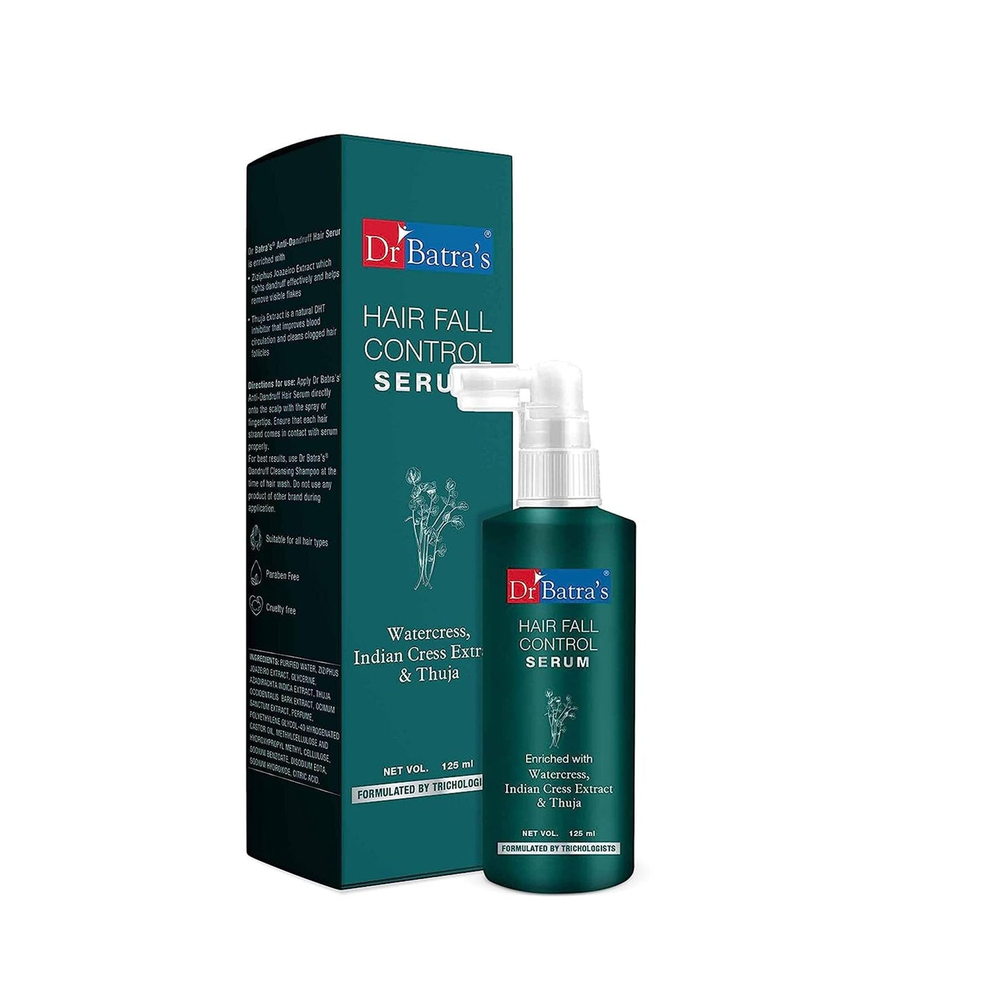 Dr Batras Hair Fall Protect Serum- Enriched With Watercress Indian Cress Extract & Thuja