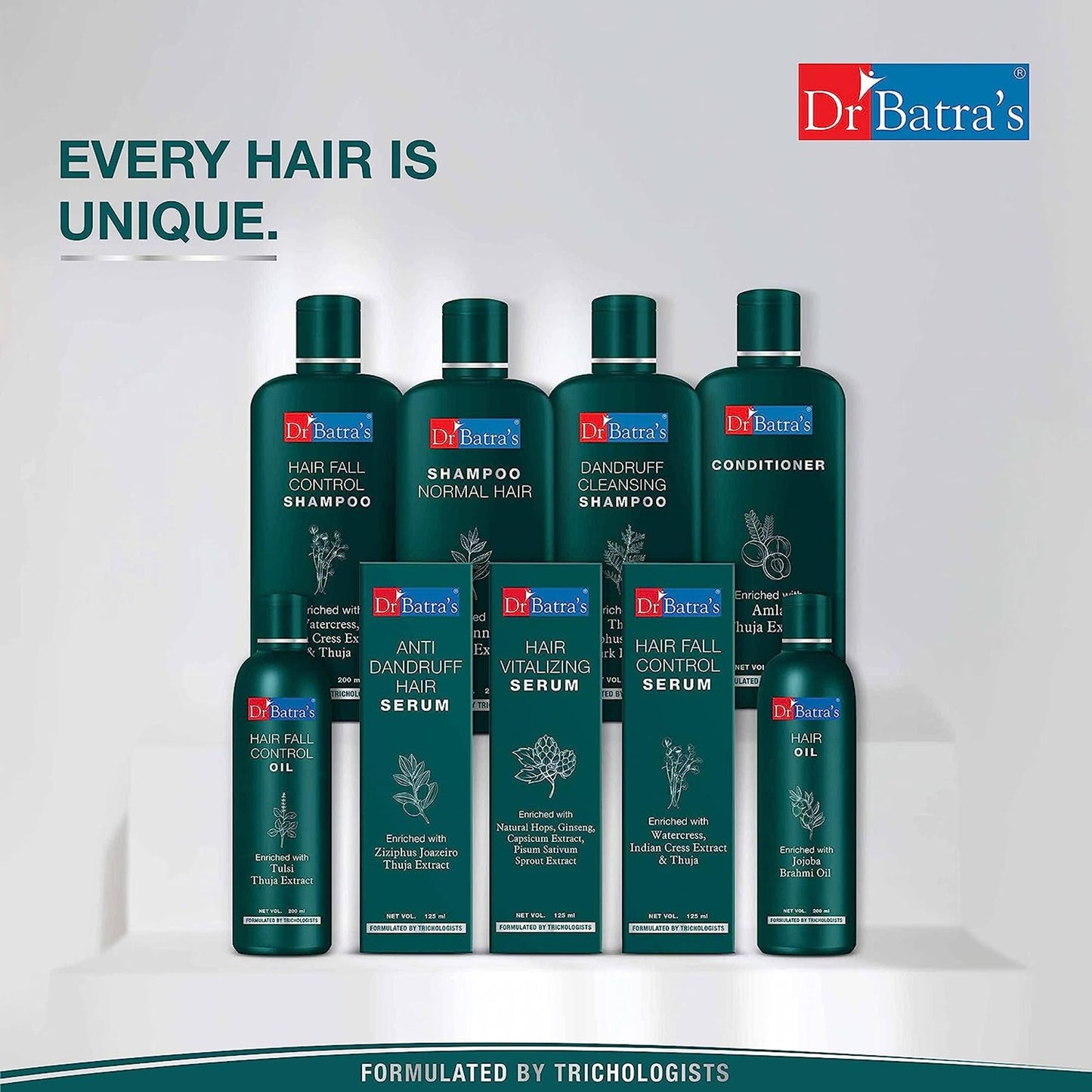 Dr Batras Hair Fall Protect Serum- Enriched With Watercress Indian Cress Extract & Thuja