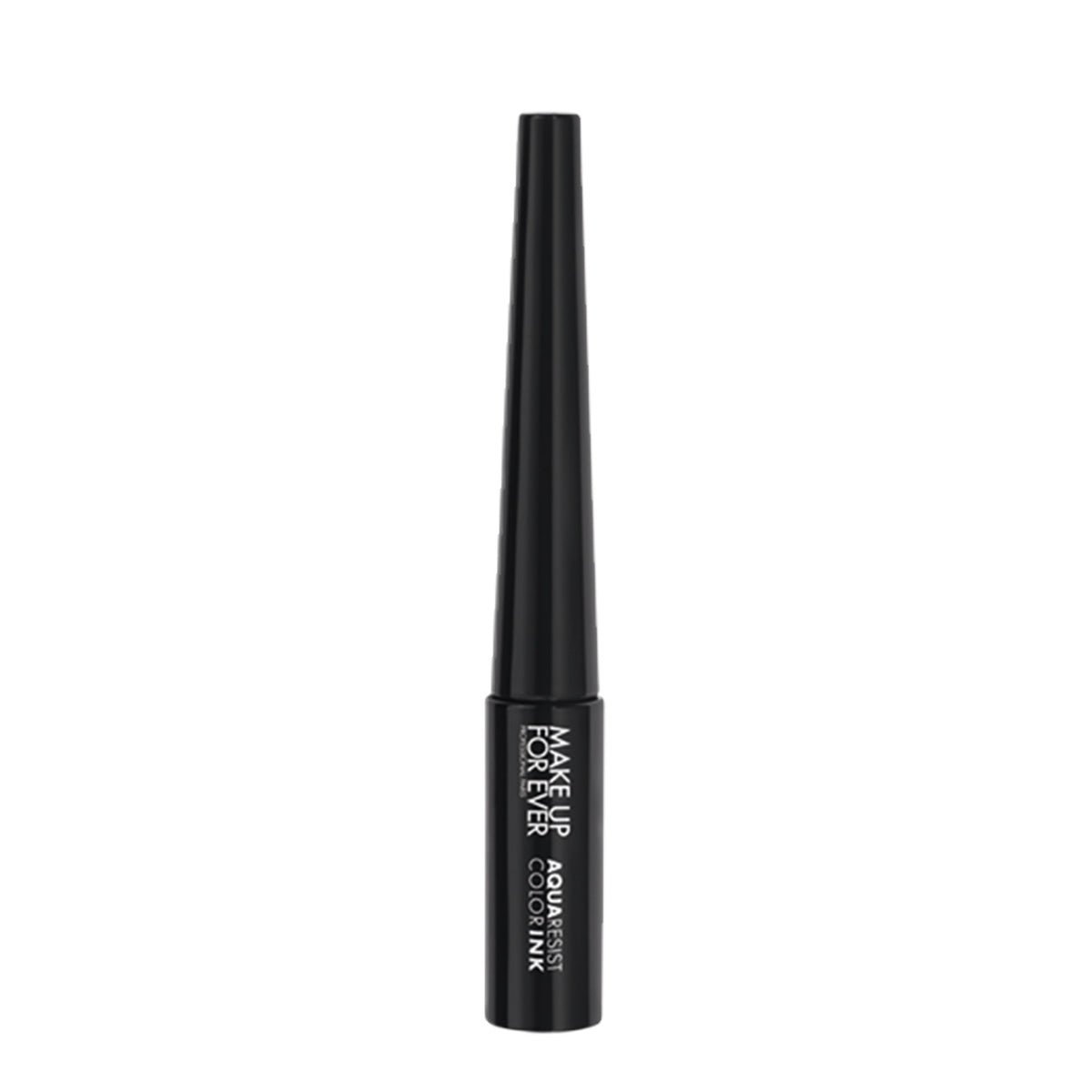 Make Up For Ever Aqua Resist Color Ink in Charcoal, waterproof eyeliner pen with precise tip and rich charcoal shade.