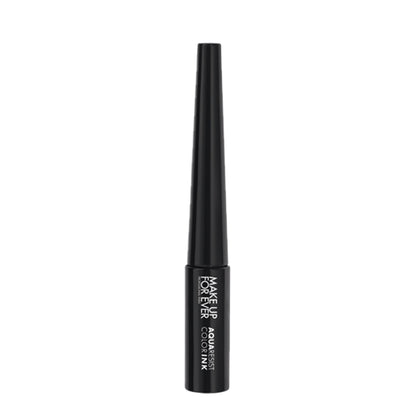 Make Up For Ever Aqua Resist Color Ink in Charcoal, waterproof eyeliner pen with precise tip and rich charcoal shade.