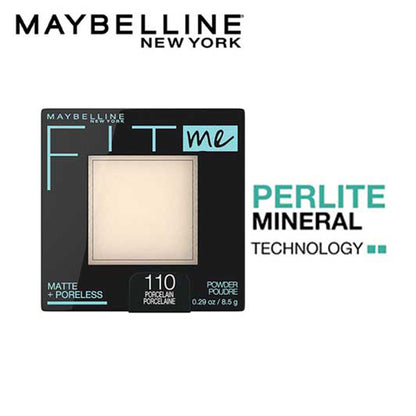 Maybelline New York Fit Me Matte + Poreless Pressed Powder, Lightweight - 110 Porcelain - 110 Porcelain