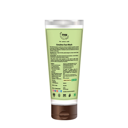 TNW The Natural Wash Green Tea Face Wash with Almond Oil for Soft Skin & Open Pores - For Dry Skin