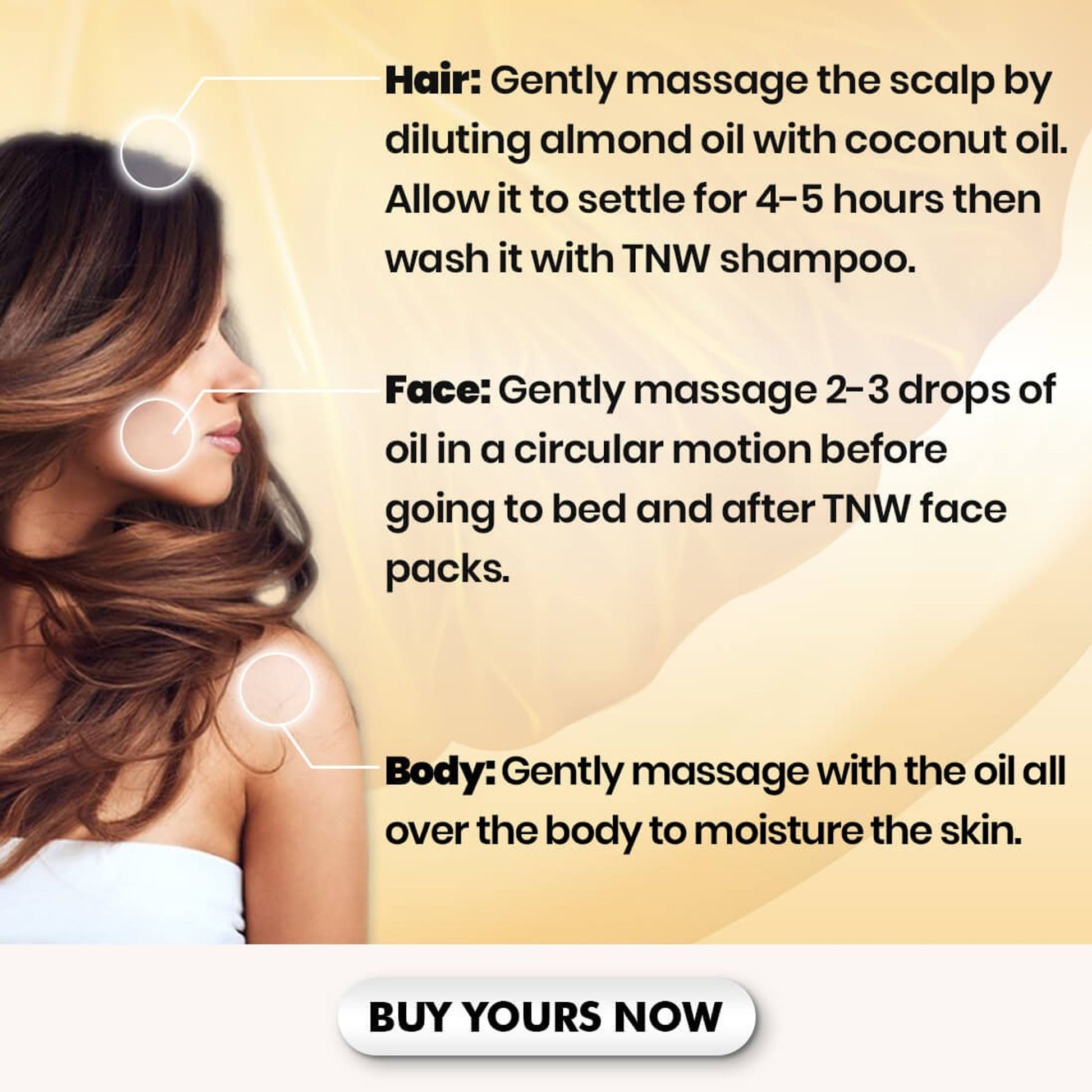TNW The Natural Wash Pure Almond Oil Badam Rogan For Glowing Face & Body And Healthy Hair