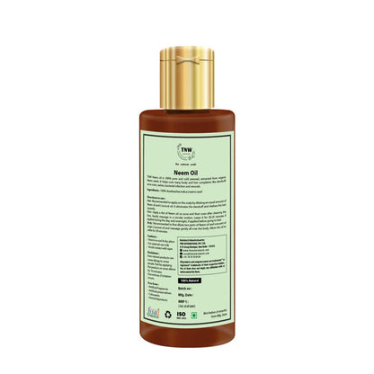 TNW The Natural Wash Pure Neem Oil For Hair & Skin - Controls Acne & Dandruff