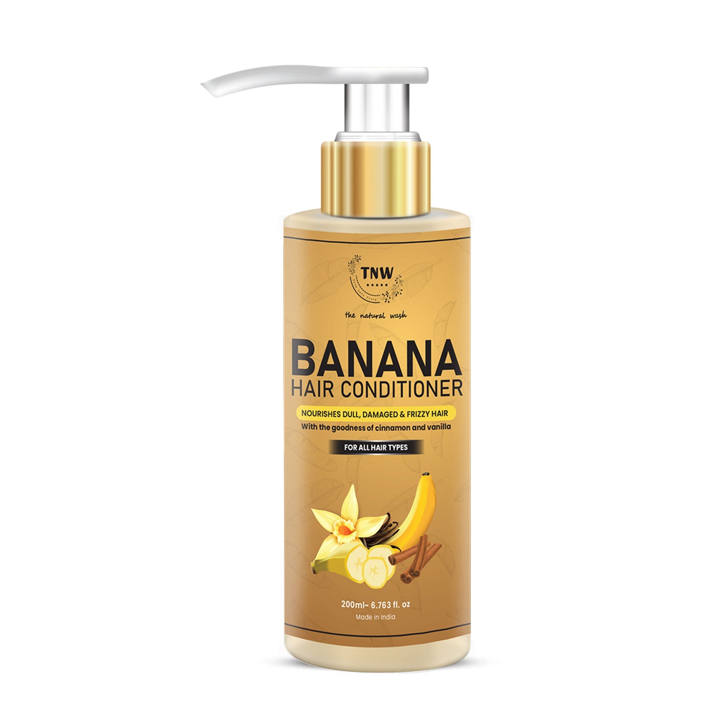 TNW The Natural Wash Banana Hair Conditioner for Nourishes Dull, Damaged & Frizzy hair (200ml)