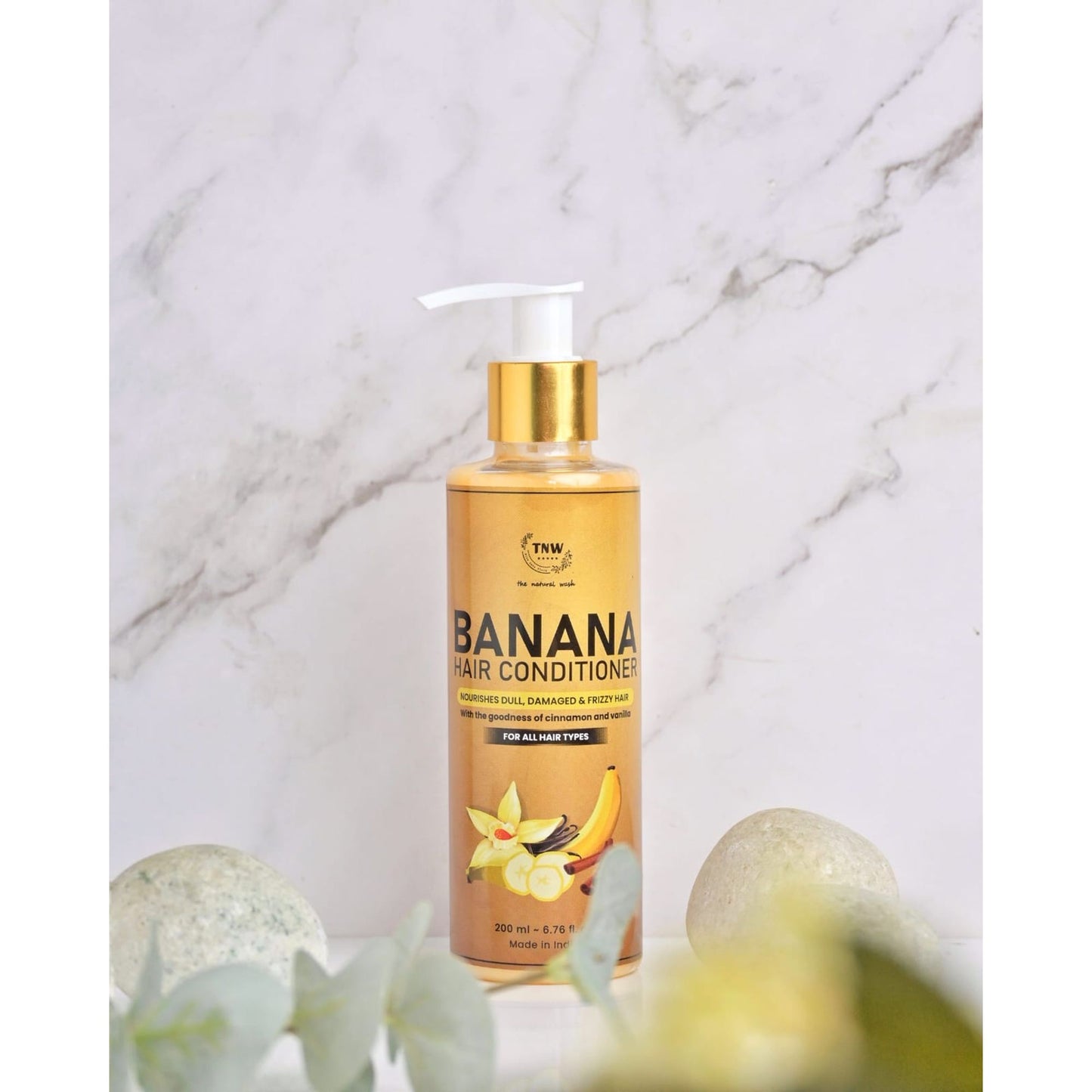 TNW The Natural Wash Banana Hair Conditioner for Nourishes Dull, Damaged & Frizzy hair (200ml)