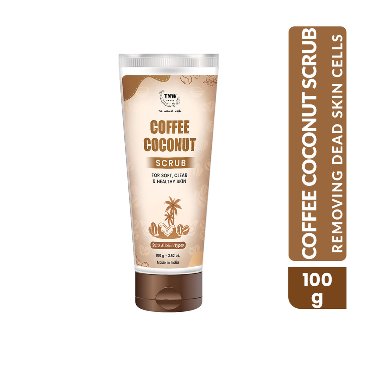 TNW The Natural Wash Deep Exfoliating Coffee & Coconut Face & Body Scrub For Glowing Skin