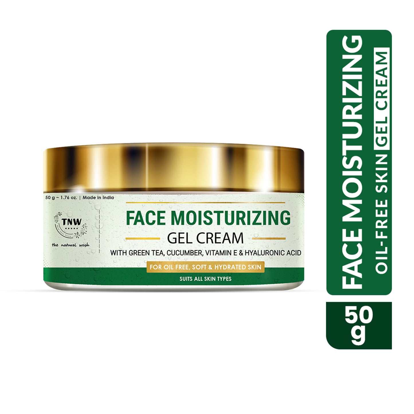 TNW The Natural Wash Face Moisturizing Gel Cream For Dry & Oily Skin Boosts Hydration