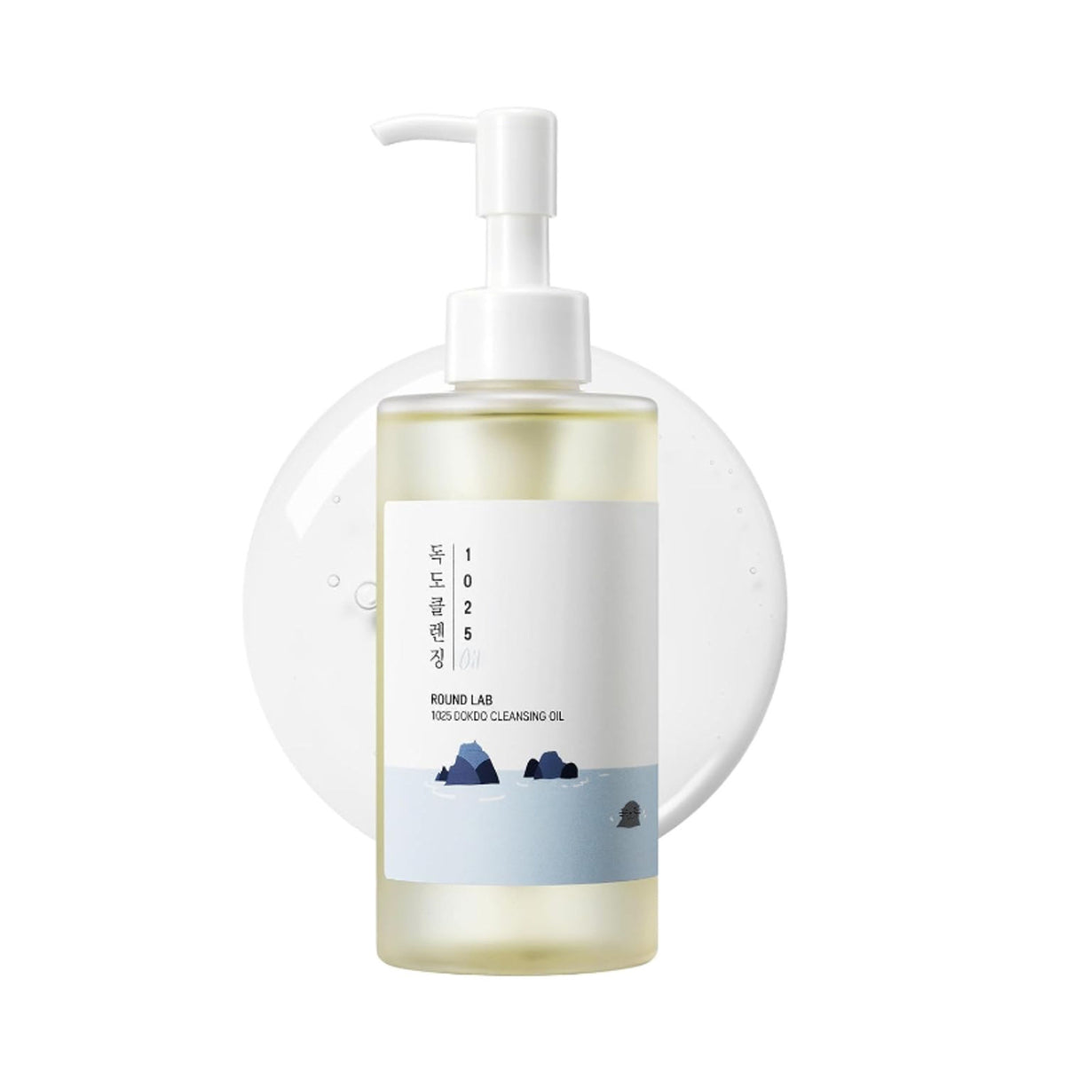 Round Lab 1025 Dokdo Cleansing Oil, Alcohol-Free Oil Cleanser for Blackheads