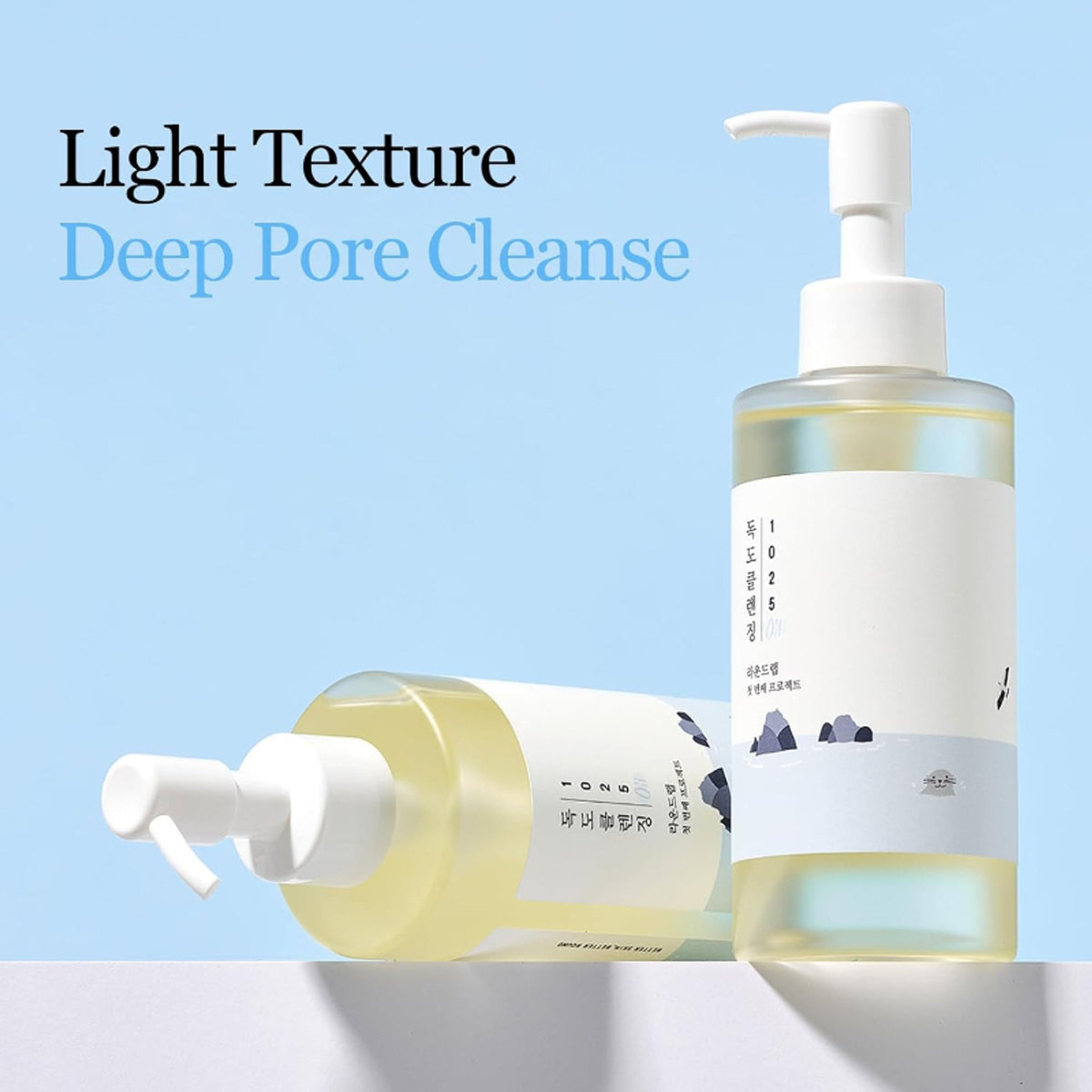 Round Lab 1025 Dokdo Cleansing Oil, Alcohol-Free Oil Cleanser for Blackheads