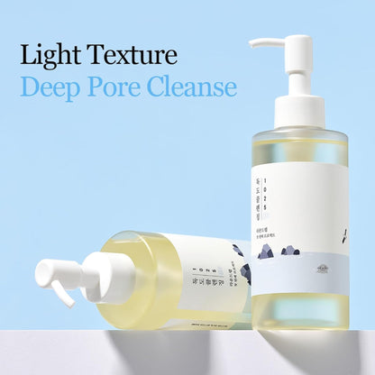 Round Lab 1025 Dokdo Cleansing Oil, Alcohol-Free Oil Cleanser for Blackheads